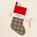 Custom Kariert Clan Buchanan Tartan Karo Family Weihnachtsstrumpf<br><div class="desc">Niedlich warm und festlich werden unsere personalisierten Tartan-Print Clan Buchanan Weihnachten-Strumpf jeden Kamin beleben. Fügen Sie Ihren individuelle Name zu diesen weich und geräumig Strümpfen hinzu, indem Sie oben auf "Personalisieren" klicken und Sie sind sicher, bereit für lustige Ferien in diesem Jahr. TIPP: Entweder passt es zu Ihrer neuen Innendekoration...</div>