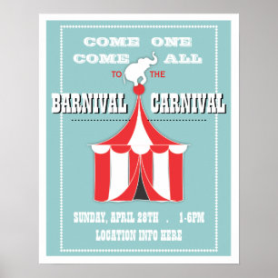 CUSTOM Karneval Event Poster