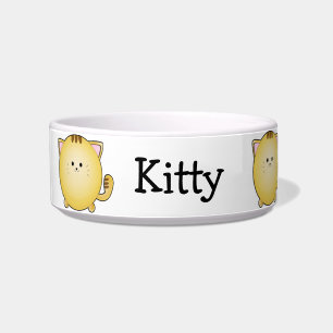 Custom Kawaii Cartoon Cat Pet Bowl Napf