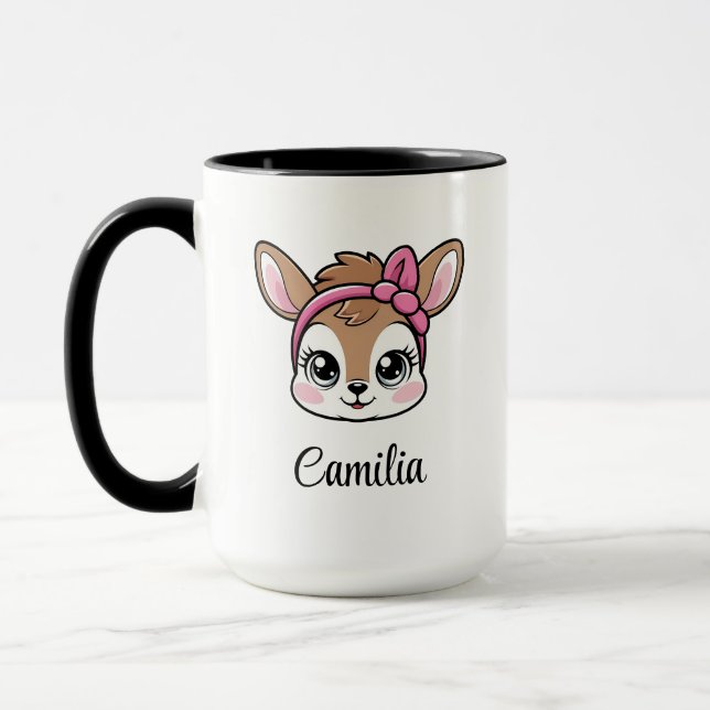 Custom Kawaii Deer Tasse (Links)
