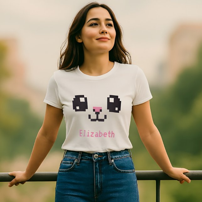 Custom Kawaii Pixel Bunny T - Shirt (Von Creator hochgeladen)