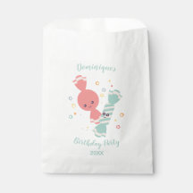 Custom Kawaii Smiling Candy Favor Bag