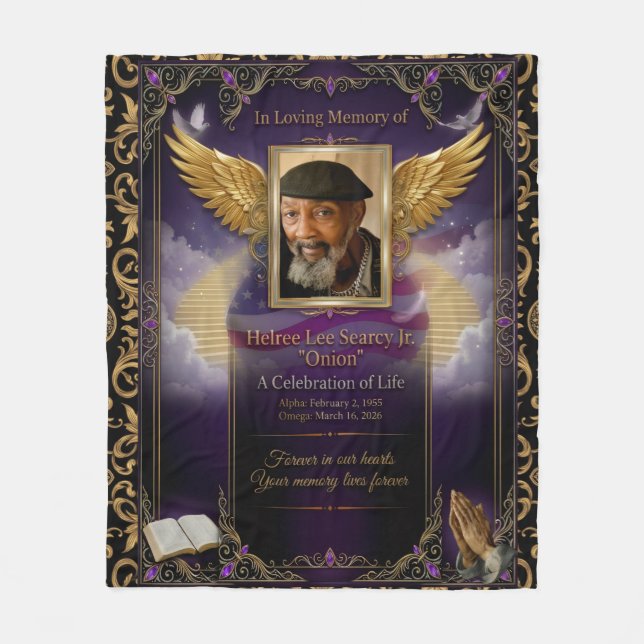 Custom Keepsake Fleece Blanket  (Vorderseite)