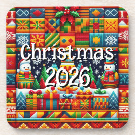 Custom Kente Cloth Holiday Coaster | African Getränkeuntersetzer