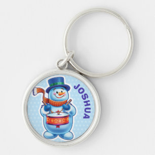 Custom Key Ring Weihnachtsschneemann-Figuren. Schlüsselanhänger