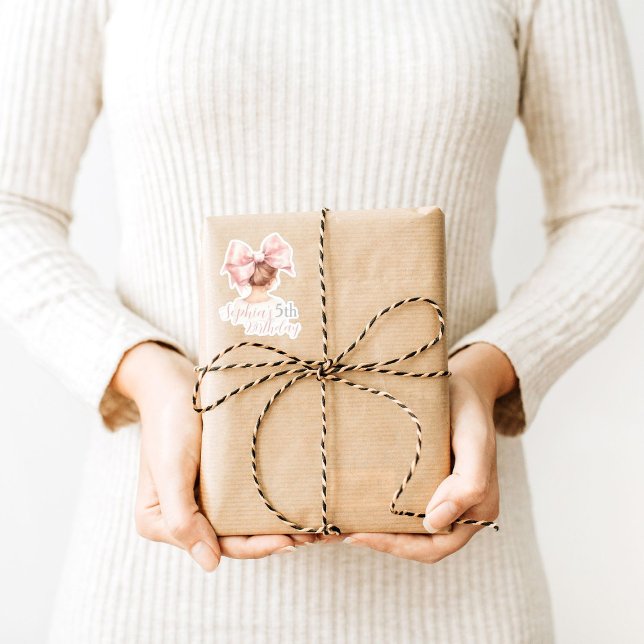 Custom Kid Birthday Sticker Gastgeschenk Girl (Von Creator hochgeladen)