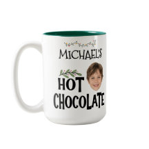 Custom Kid Gesicht & Name Hot Chocolate Weihnachte