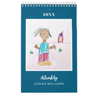 Custom Kids' Art Keepake Weihnachtsgeschenk Kalender