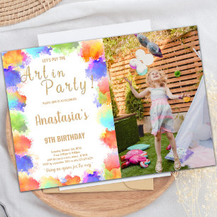 Custom Kids Art Party laden Einladung