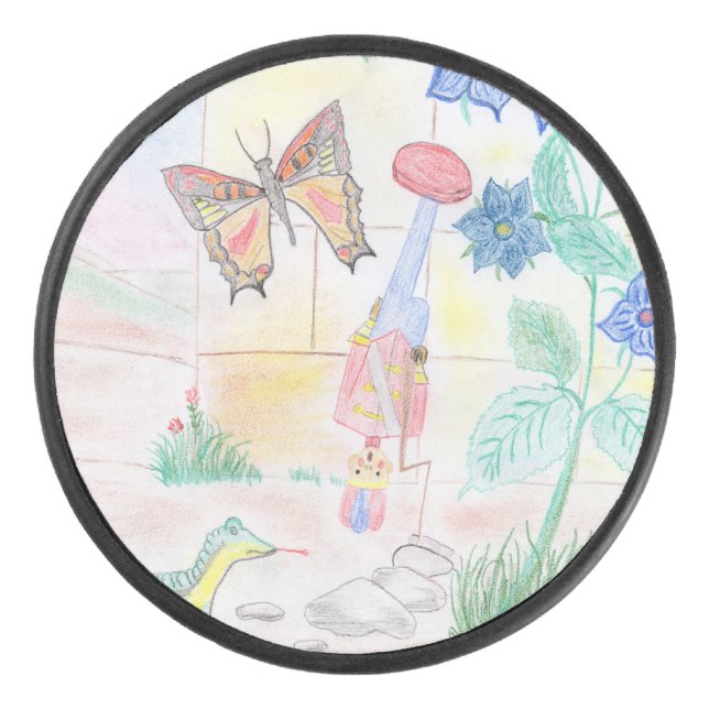 Custom Kids Artwork, Nutcracker Spielzeug, Schmett Eishockey Puck (Vorderseite)