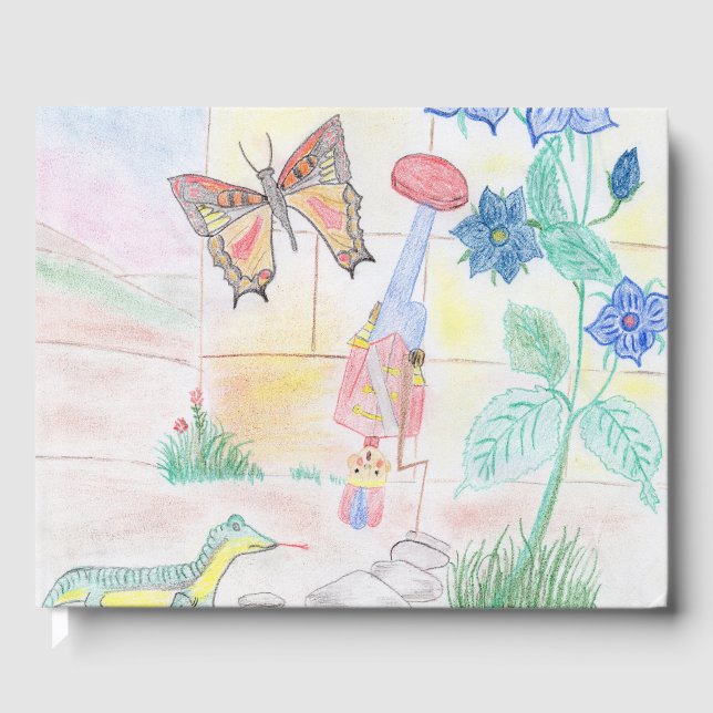 Custom Kids Artwork, Nutcracker Spielzeug, Schmett Gästebuch (Vorderseite)