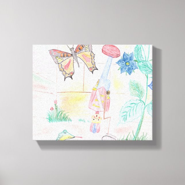 Custom Kids Artwork, Nutcracker Spielzeug, Schmett Leinwanddruck (Vorderseite)