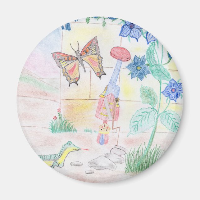 Custom Kids Artwork, Nutcracker Spielzeug, Schmett Magnet (Vorne)