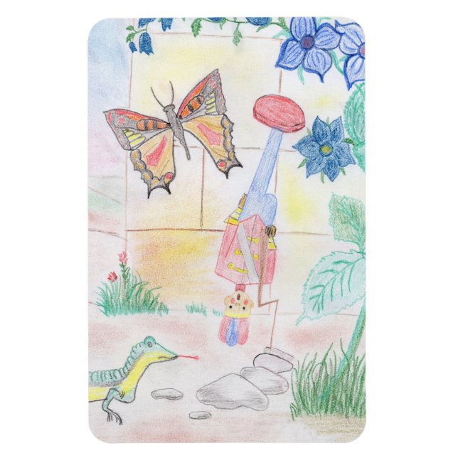 Custom Kids Artwork, Nutcracker Spielzeug, Schmett Magnet (Vertikal)