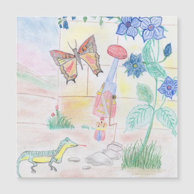 Custom Kids Artwork, Nutcracker Spielzeug, Schmett Magnetkarte (Vorderseite)