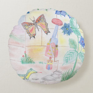 Custom Kids Artwork, Nutcracker Spielzeug, Schmett Rundes Kissen