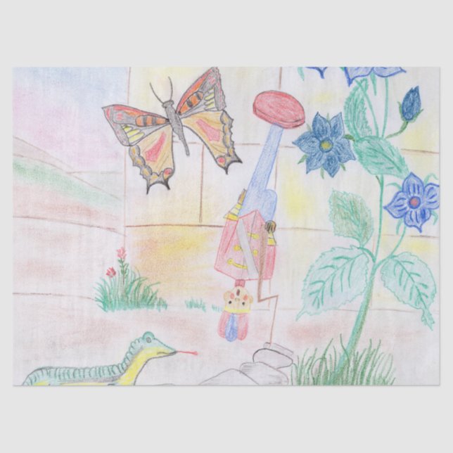Custom Kids Artwork, Nutcracker Spielzeug, Schmett Seidenpapier (Vorderseite)