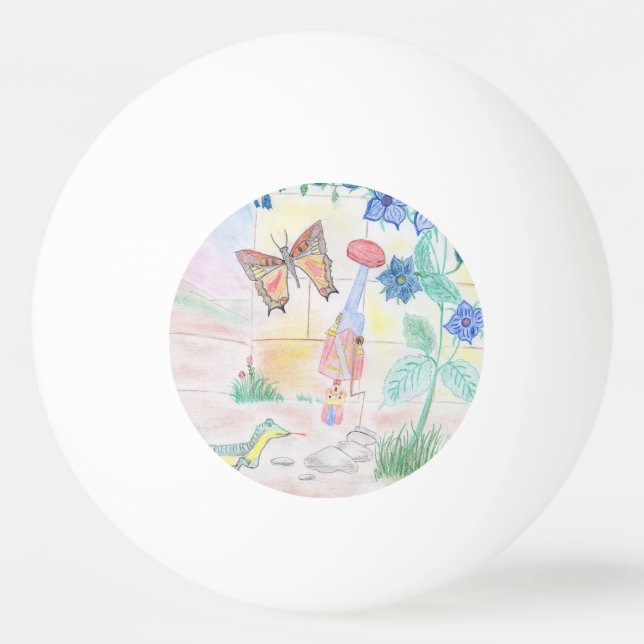 Custom Kids Artwork, Nutcracker Spielzeug, Schmett Tischtennisball (Vorderseite)