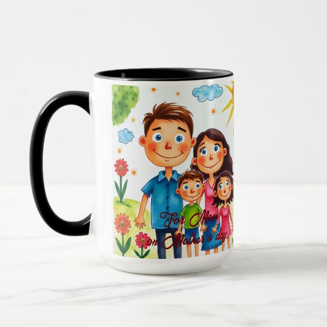 Custom Kids Artwork  Personalized Keepsake Gift Tasse (Links)