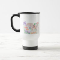 Custom Kids Artwork, zwei niedliche Maus, Blume...