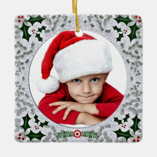 Custom Kids Foto Vintag Holplatz Rahmen Keramikornament