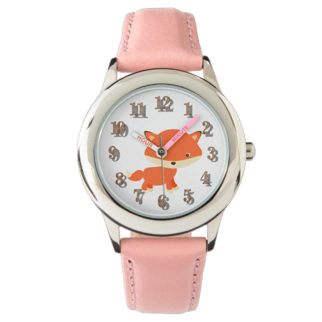 Custom Kids Fox Watch 1079 von Zazz_it Armbanduhr (Vorderseite)