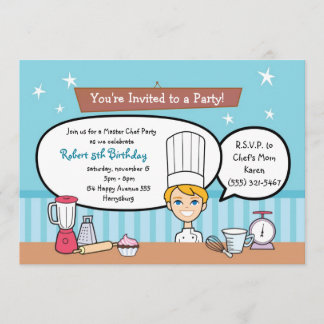 Custom Kids Party Einladung mit einzigartigem Artw