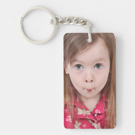 Custom Kids Photos | Cute 2 Image Personalized Schlüsselanhänger