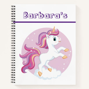Custom Kids Sketch Unicorn Notizbuch