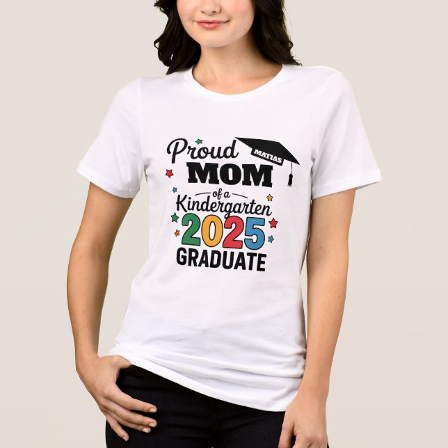 Custom Kindergarten Abschluss Tri-Blend Shirt (Vorderseite)