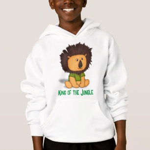 Custom King of the Jungle Baby Lion Illustration Hoodie