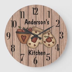 Custom Kitchen Große Wanduhr
