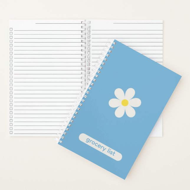 Custom Kitchen Organization Daisy Floral Notizbuch (Innen)