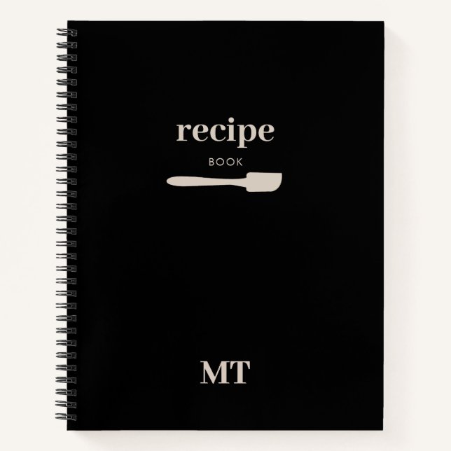Custom Kitchen Utensils Spatula Rezept Kochbuch Notizbuch (Vorderseite)