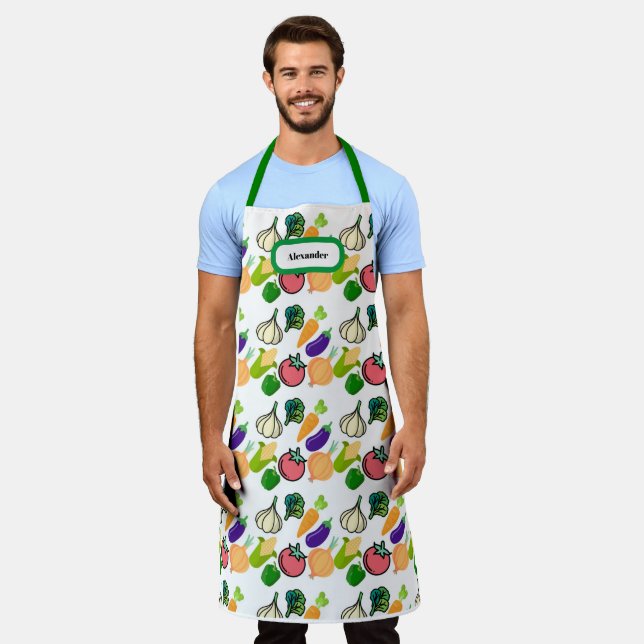 Custom: Kitchn Knolic Green All-over Print Schürze (Getragen)