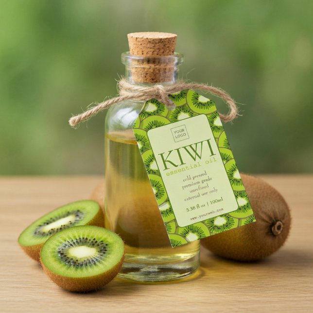 Custom Kiwi Essential Oil Label Geschenkanhänger (Von Creator hochgeladen)
