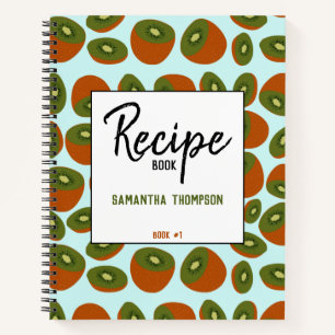 Custom Kiwifruit Muster Rezept Leere Notebook Notizbuch