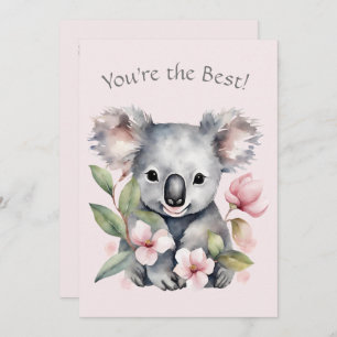 Custom Koala Bear Greycard Feiertagskarte