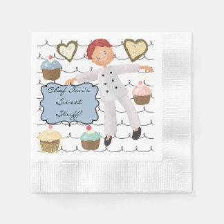 Custom Koch Backen Party Papier Napkins Serviette