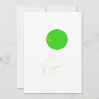 Custom Koi-fish Minimalismus Grußkarte Feiertagskarte