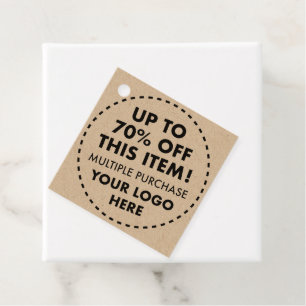Custom Kraft 70% Rabatt für Bulk Buy Wedding Geschenkanhänger