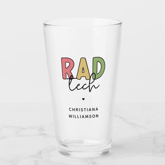 Custom Krass Tech Radiologiologist Radiology Glas (Vorderseite)