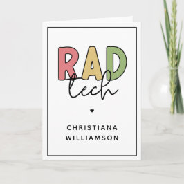 Custom Krass Tech Radiologiologist Radiology Karte