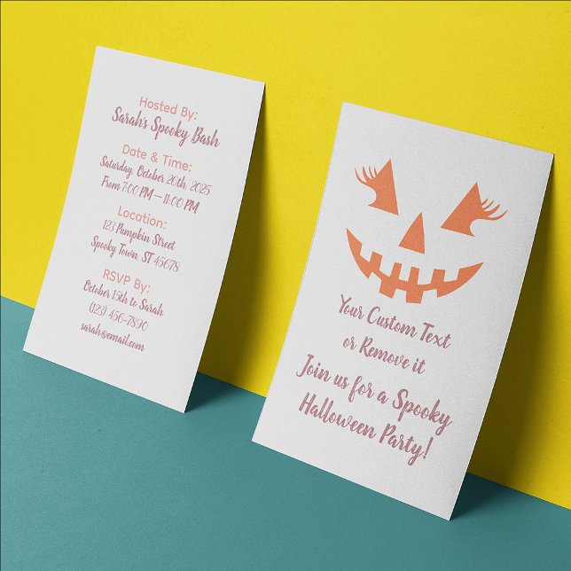 Custom Kürbislaterne Pumpkin Halloween Einladung Flyer (Von Creator hochgeladen)
