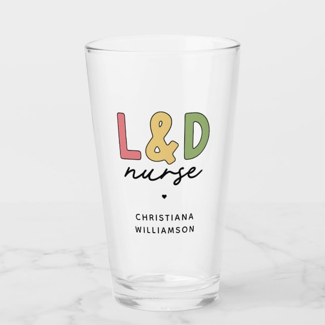 Custom L and D Nurse | Arbeitskräfte und Versorgun Glas (Vorderseite)