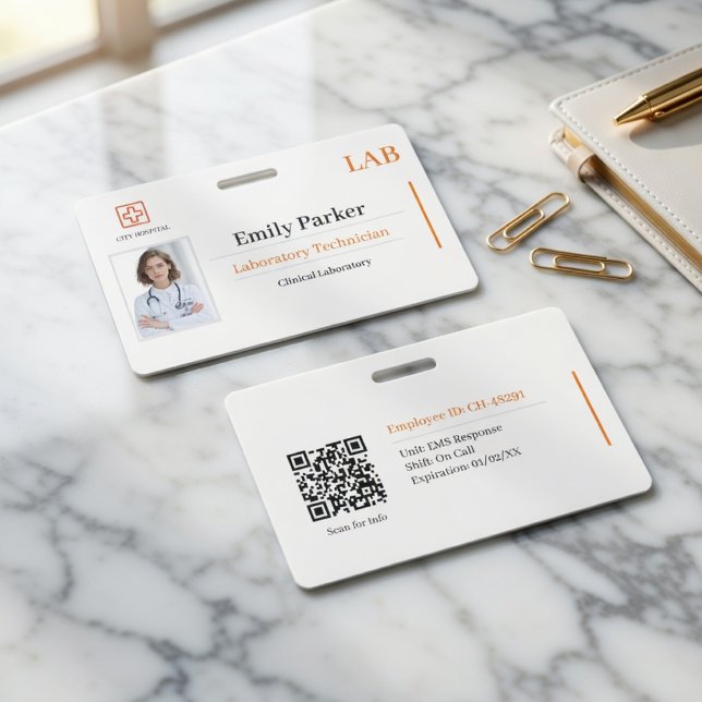 Custom Lab ID Badge Template  Ausweis (Von Creator hochgeladen)