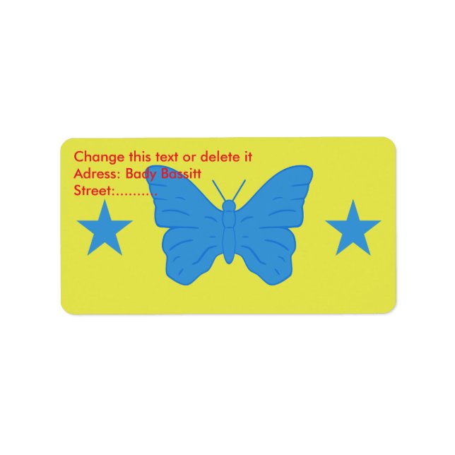 Custom Label with Flag of Bady Bassitt, Brazil Adressaufkleber (Vorne)