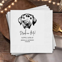 Custom Labrador Hund Personalisiert Drink on Me