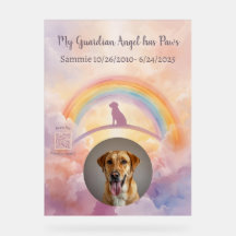 Custom Labrador Retriever Memorial Acrylic Sign