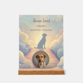 Custom Labrador Retriever Memorial Photo Block Acrylschild